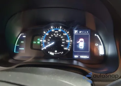 2019 Hyundai Ioniq Hybrid Blue from USA, damaged, VIN KMHC65LC7KU180230